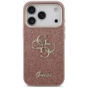 Etui Guess Fixed Glitter Big 4G Metal Frame do iPhone 17 Pro różowy