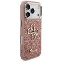 Etui Guess Fixed Glitter Big 4G Metal Frame do iPhone 17 Pro różowy