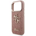 Etui Guess Fixed Glitter Big 4G Metal Frame do iPhone 17 Pro różowy