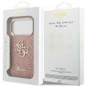 Etui Guess Fixed Glitter Big 4G Metal Frame do iPhone 17 Pro różowy