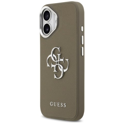 Etui Guess Grained Big 4G Classic Logo do iPhone 17 brązowy
