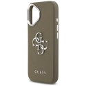Etui Guess Grained Big 4G Classic Logo do iPhone 17 brązowy