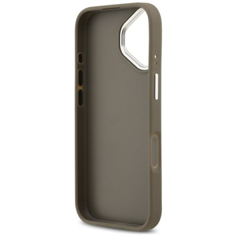 Etui Guess Grained Big 4G Classic Logo do iPhone 17 brązowy