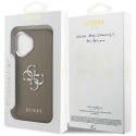 Etui Guess Grained Big 4G Classic Logo do iPhone 17 brązowy