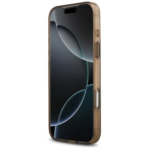 Etui Guess IML 4G Background MagSafe do iPhone 17 Pro Max brązowy