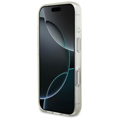 Etui Guess IML Glitter Pearl Strap MagSafe do iPhone 17 Pro Max przezroczysty