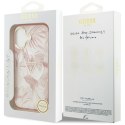 Etui Guess Jungle Tonal Triangle MagSafe do iPhone 17 różowy