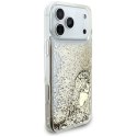 Etui Guess Liq. Glitter 4 Charms do iPhone 17 Pro złoty