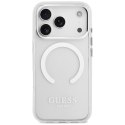 Etui Guess Metal Outline MagSafe do iPhone 17 Pro srebrny