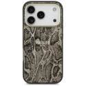 Etui Guess Python Pattern MagSafe do iPhone 17 Pro Max brązowy