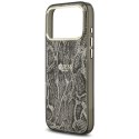 Etui Guess Python Pattern MagSafe do iPhone 17 Pro Max czarny