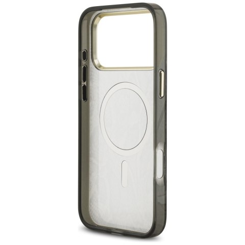 Etui Guess Python Pattern MagSafe do iPhone 17 Pro Max czarny