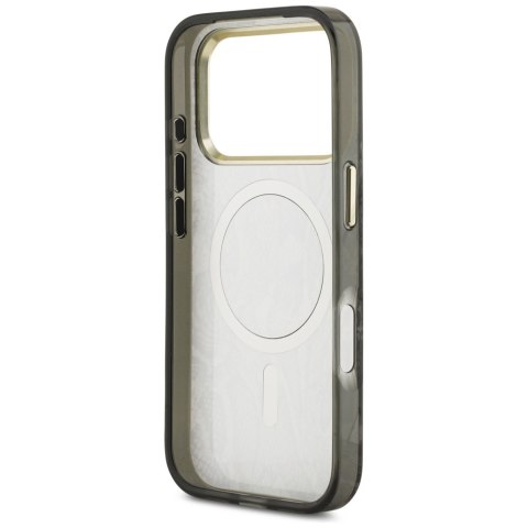 Etui Guess Python Pattern MagSafe do iPhone 17 Pro czarny