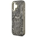 Etui Guess Python Pattern MagSafe do iPhone 17 czarny