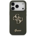 Etui Guess Silicone Big 4G Script do iPhone 17 Pro Max khaki