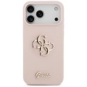 Etui Guess Silicone Big 4G Script do iPhone 17 Pro Max różowy