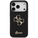 Etui Guess Silicone Big 4G Script do iPhone 17 Pro czarny