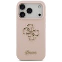 Etui Guess Silicone Big 4G Script do iPhone 17 Pro różowy