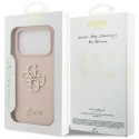 Etui Guess Silicone Big 4G Script do iPhone 17 Pro różowy