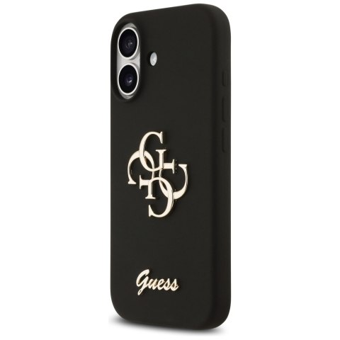 Etui Guess Silicone Big 4G Script do iPhone 17 czarny