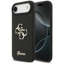 Etui Guess Silicone Big 4G Script do iPhone Air czarny