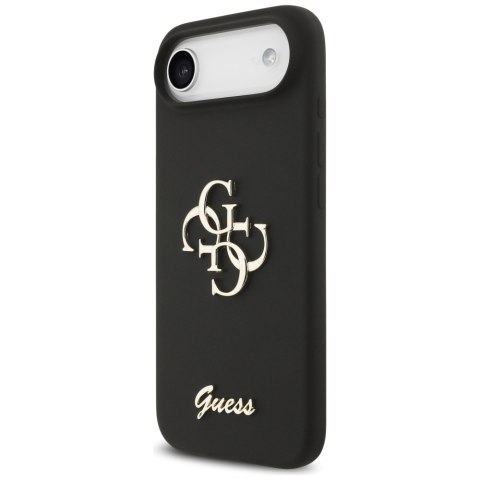 Etui Guess Silicone Big 4G Script do iPhone Air czarny