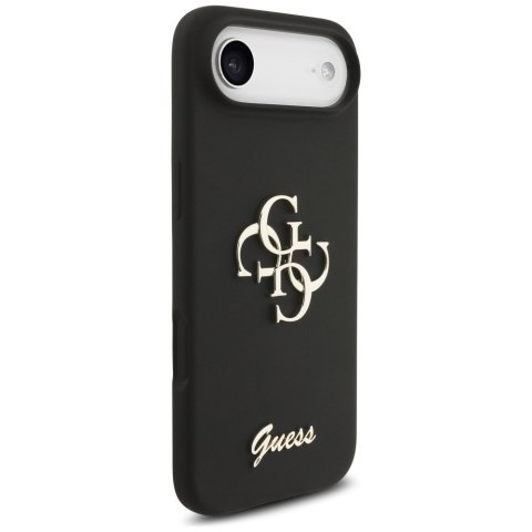 Etui Guess Silicone Big 4G Script do iPhone Air czarny