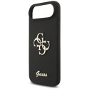 Etui Guess Silicone Big 4G Script do iPhone Air czarny