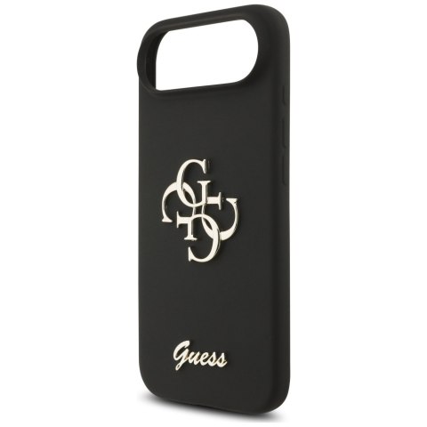 Etui Guess Silicone Big 4G Script do iPhone Air czarny