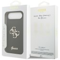 Etui Guess Silicone Big 4G Script do iPhone Air czarny