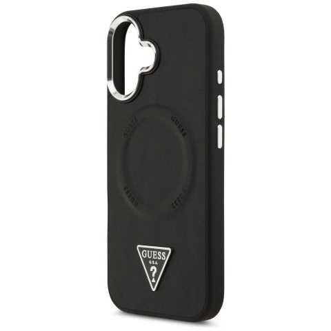 Etui Guess Triangle Logo MagSafe do iPhone 17 czarny