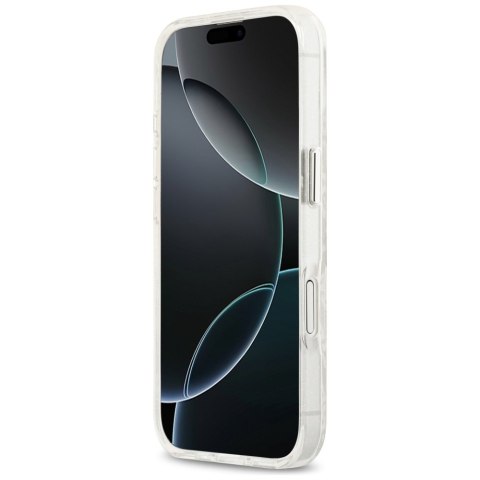 Etui Karl Lagerfeld IML Glitter Karl & Choupette Heads Logo MagSafe do iPhone 17 szary