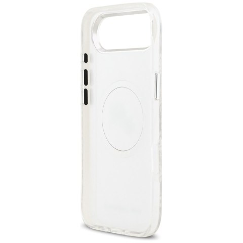 Etui Karl Lagerfeld IML Glitter Karl & Choupette Heads Logo MagSafe do iPhone Air szary