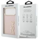 Etui Karl Lagerfeld Karl Script Logo do iPhone 17 Pro Max różowy