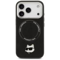 Etui Karl Lagerfeld Choupette Pin MagSafe do iPhone 17 Pro Max czarny