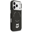Etui Karl Lagerfeld Choupette Pin MagSafe do iPhone 17 Pro Max czarny