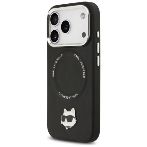 Etui Karl Lagerfeld Choupette Pin MagSafe do iPhone 17 Pro czarny