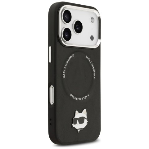 Etui Karl Lagerfeld Choupette Pin MagSafe do iPhone 17 Pro czarny