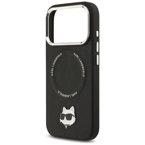 Etui Karl Lagerfeld Choupette Pin MagSafe do iPhone 17 Pro czarny