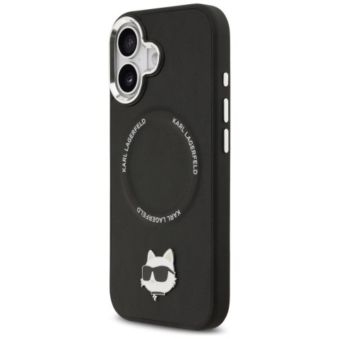Etui Karl Lagerfeld Choupette Pin MagSafe do iPhone 17 czarny