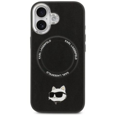 Etui Karl Lagerfeld Choupette Pin MagSafe do iPhone 17 czarny