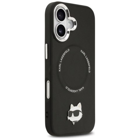 Etui Karl Lagerfeld Choupette Pin MagSafe do iPhone 17 czarny