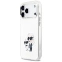 Etui Karl Lagerfeld IML Aquarelle Karl & Choupette & Logo MagSafe do iPhone 17 Pro Max biały