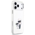 Etui Karl Lagerfeld IML Aquarelle Karl & Choupette & Logo MagSafe do iPhone 17 Pro Max biały