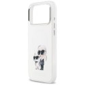 Etui Karl Lagerfeld IML Aquarelle Karl & Choupette & Logo MagSafe do iPhone 17 Pro Max biały