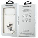 Etui Karl Lagerfeld IML Aquarelle Karl & Choupette & Logo MagSafe do iPhone 17 Pro Max biały