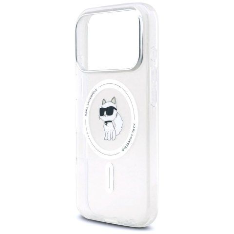 Etui Karl Lagerfeld IML Choupette MagSafe do iPhone 17 Pro Max przezroczysty