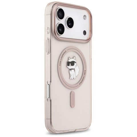 Etui Karl Lagerfeld IML Choupette MagSafe do iPhone 17 Pro Max różowy