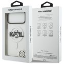 Etui Karl Lagerfeld IML Choupette Sketch Logo MagSafe do iPhone 17 Pro przezroczysty