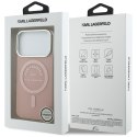 Etui Karl Lagerfeld IML Karl RSG Logo MagSafe do iPhone 17 Pro różowy